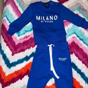 ❌sold❌ 3-6M Baby Milano Di Rouge Set